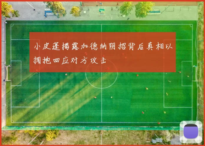 小皮蓬揭露加德纳阴招背后真相以拥抱回应对方攻击